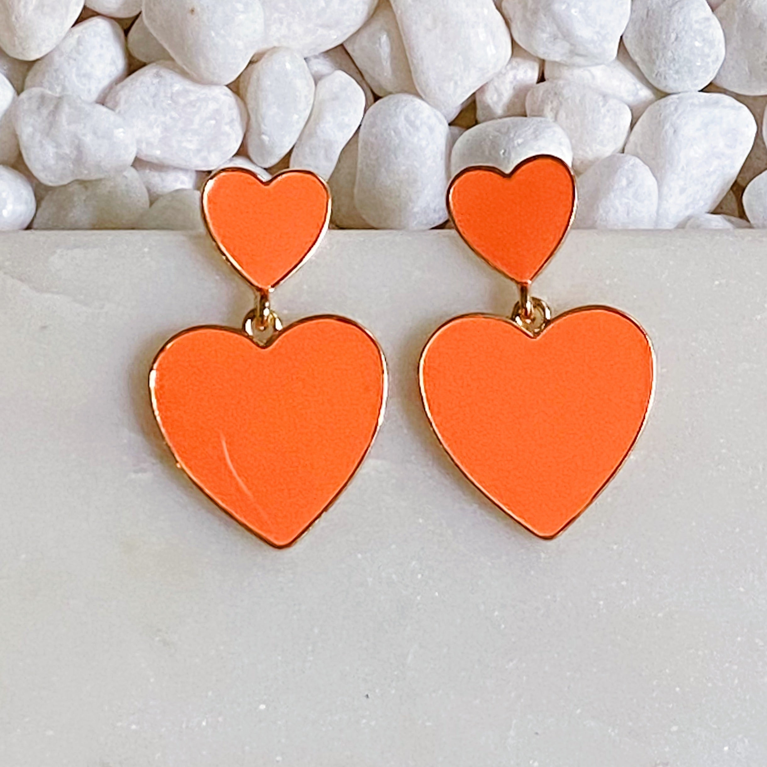 Heart For Game Day Earrings-7
