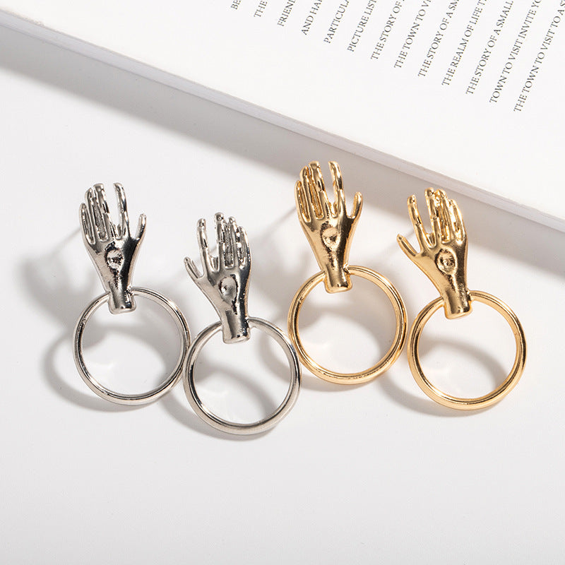 "Rumi" Hand Hoop Earrings