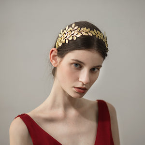 Golden Leaf Hair Headdress