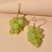 Drop Dangle Handmade Grape Cluster Earrings Colorful Cute Fruit Hook Eardrop-1 width=100 