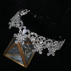Crystal Blossom Crown Hair Accessory width=100 