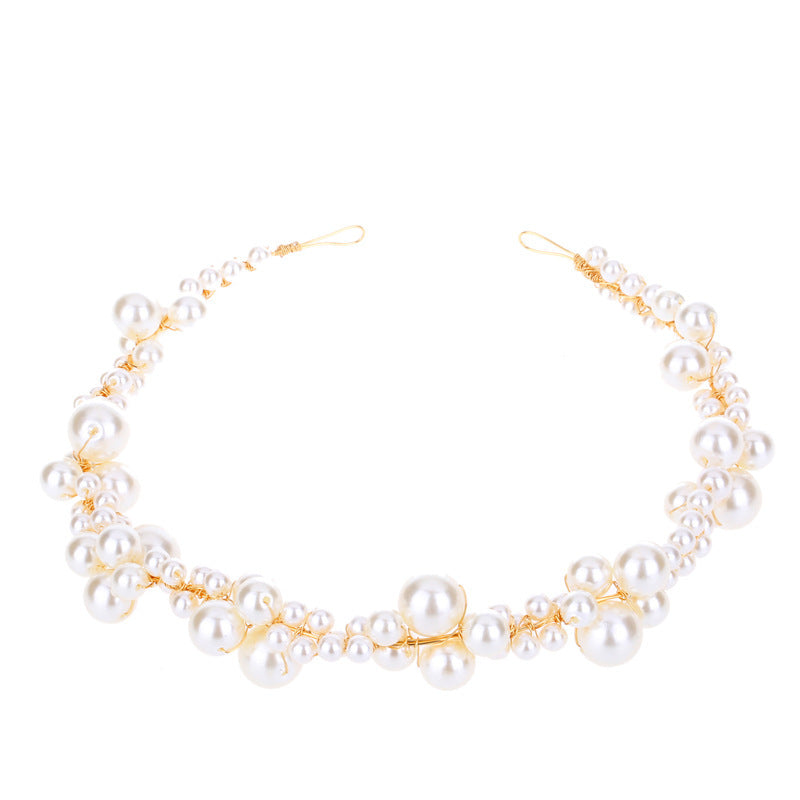 "Ysolde" Pearl Chain Headdress