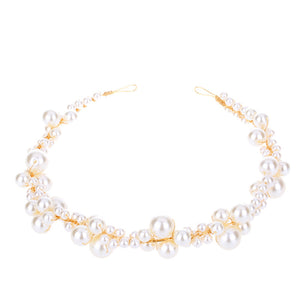 "Ysolde" Pearl Chain Headdress