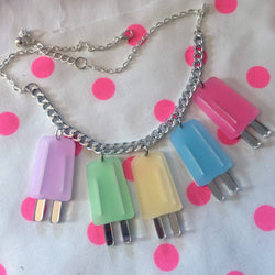 Pastel Ice Pop Popsicle Charm Necklace-0 width=100 