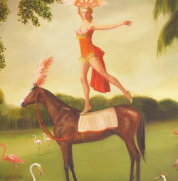 Tallulah Shaw Rehearses Art Print - 8.5" X 11" by Janet Hill-1 width=100 