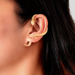 Punk Snake Piercing Cartilage Wrap Ear Jewellery Crawler Earring Stud Gift 1 pc-0