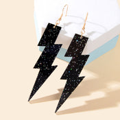 Sparkling Retro Party Acrylic Exaggerated Women Lightning Bolt Dangle Earrings-5 width=100 