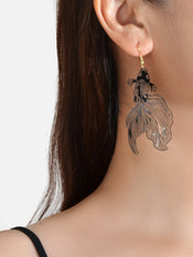 AU Stock Lovely Goldfish Shape Drop Dangle Earrings Hollow Fish Party Jewellery-5 width=100 
