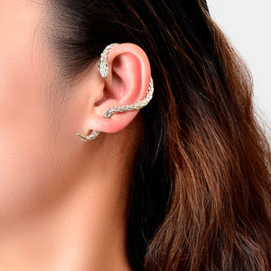 Punk Snake Piercing Cartilage Wrap Ear Jewellery Crawler Earring Stud Gift 1 pc-4