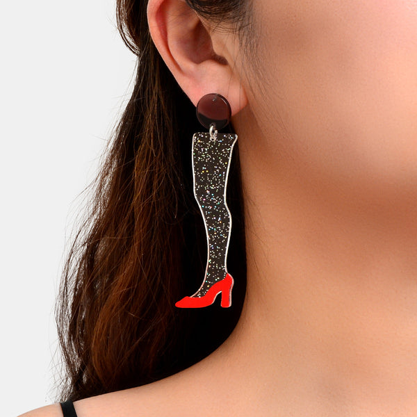 "Althyvia" Red Shoes Earrings