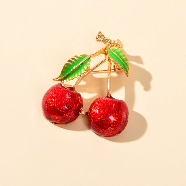 "Vestaora" Vintage Cherry Brooch
