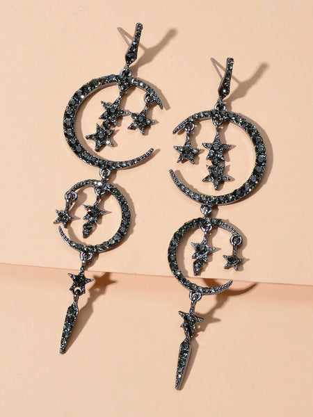 "Robin" Star Moon Earrings