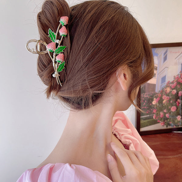 Blushing Fruit Hair Clip