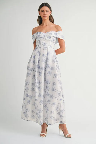 Faded Blossom Maxi Dress