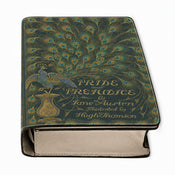 BCIP - Front Angle - "Pride and Prejudice" Peacock Book Clutch width=100 