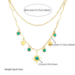 Turquoise Desert Star Necklace