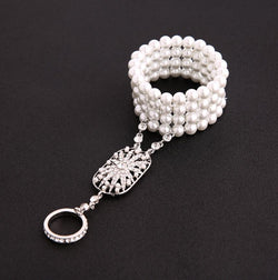 Beige Blossom Bracelet width=100 