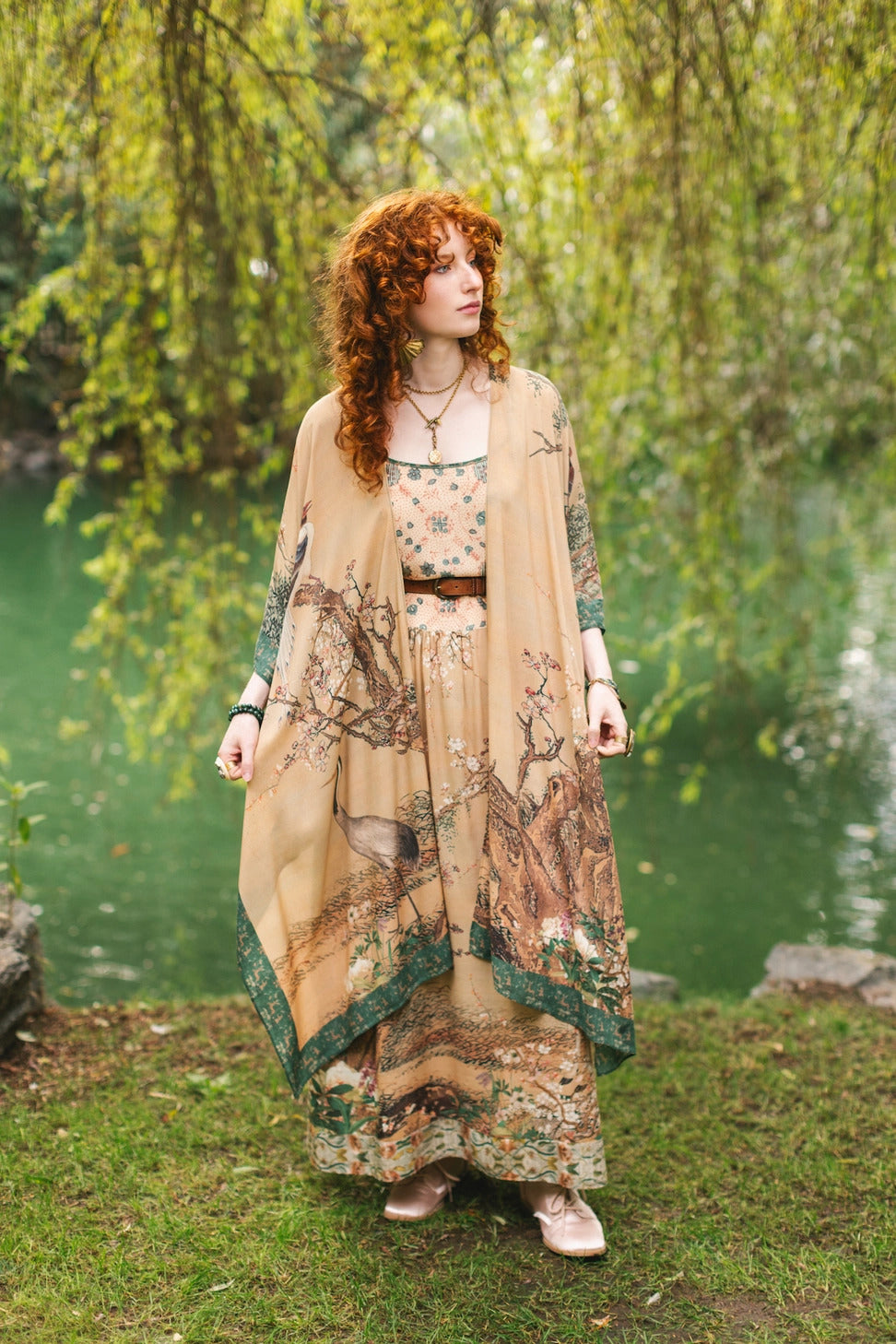 "Fable" Bohemian Goddess Starduster Kimono