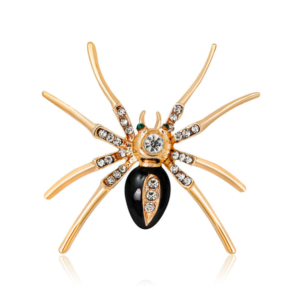 Lady Spider Brooch - Red or Black