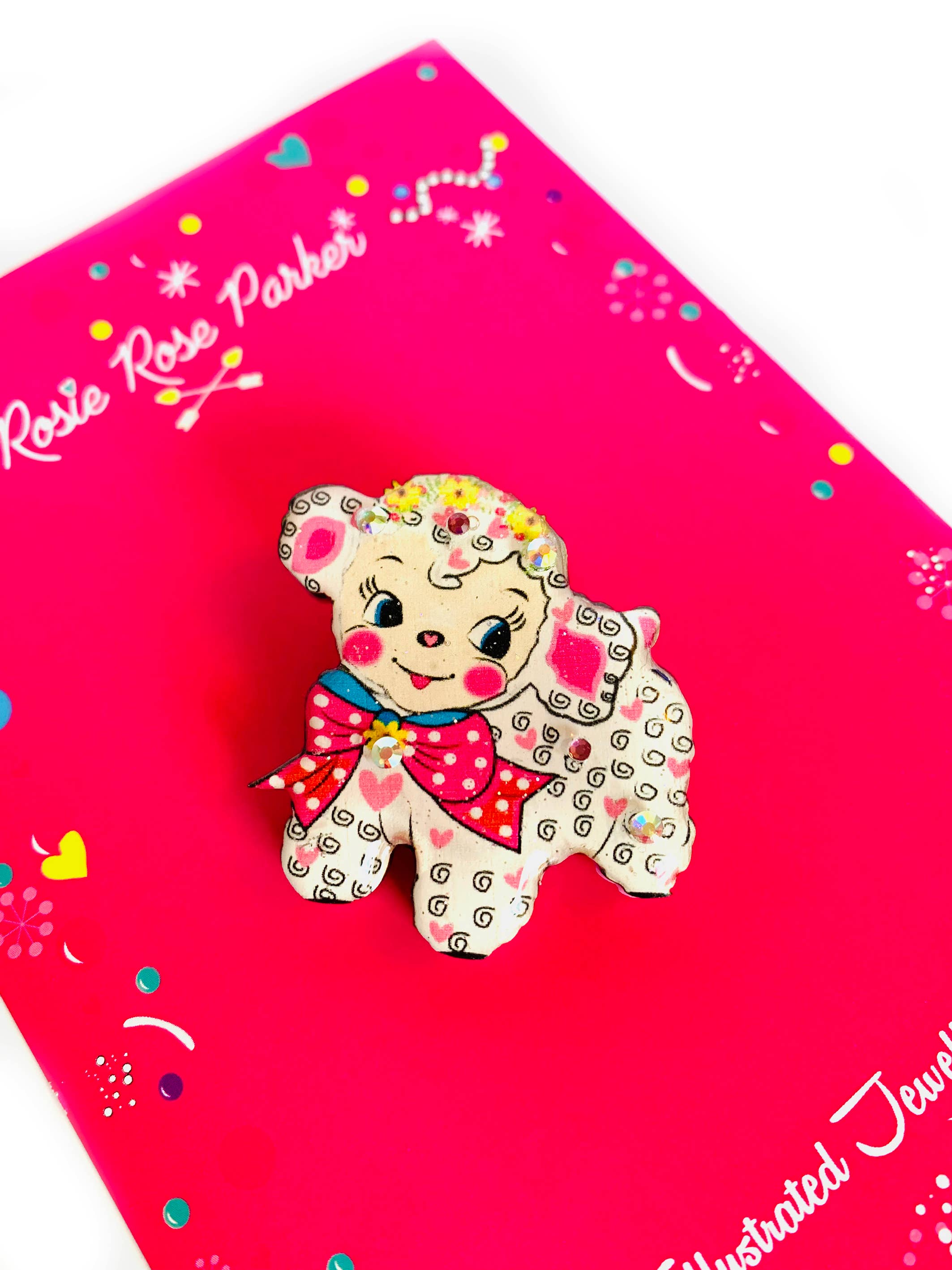 Harry the Little Lamb Brooch-1