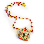 Christmas Carousel Necklace by Rosie Rose Parker-0