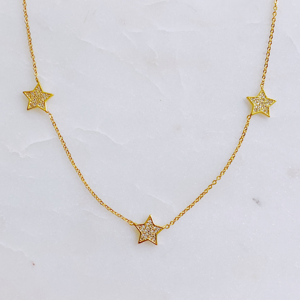 Stars In Greek Island Necklace-0
