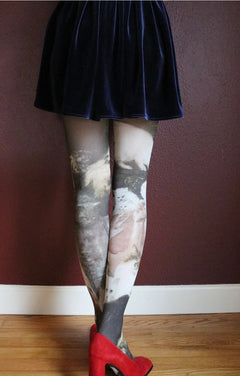 "My Wife's Lovers" Printed Tights