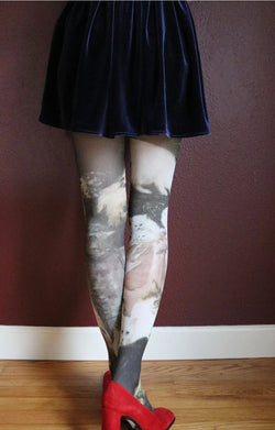 "My Wife's Lovers" Printed Art Tights width=100 