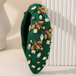 "Josephine" Bees and Rhinestones Headband width=100 