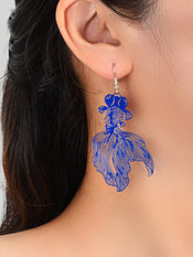 AU Stock Lovely Goldfish Shape Drop Dangle Earrings Hollow Fish Party Jewellery-8 width=100 