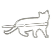 Hair Accessories Minimalist Gold Silver Metal Cat Hairgrips Hair Clips Hairpin-1 width=100 
