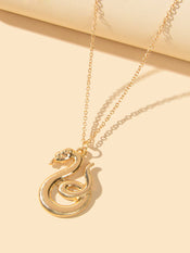 Hip Hop Punk Goth Gold Chain Snake Pendant Statement Necklace Ladies Jewellery-1 width=100 