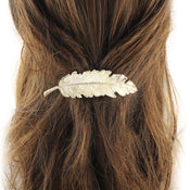 Hair Accessories Gold Silver Feather Metal Hairgrips Hair Clips Hair Barrettes-0 width=100 