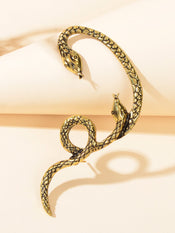 1 pc Punk Vintage Tangled Snake Cartilage Ear Cuff Ear Clip Wrap Stud Earring-4 width=100 