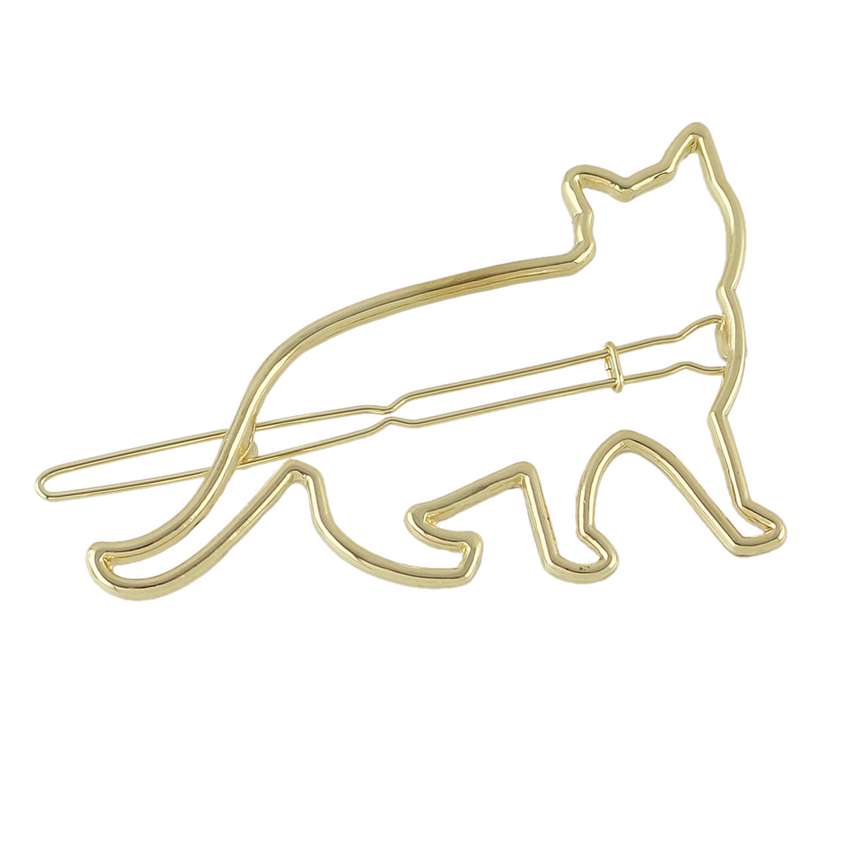 Hair Accessories Minimalist Gold Silver Metal Cat Hairgrips Hair Clips Hairpin-5