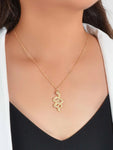 AU Post Punk Jewelry Gold Chain Snake Pendant Necklace Fashion Women Accessories-0