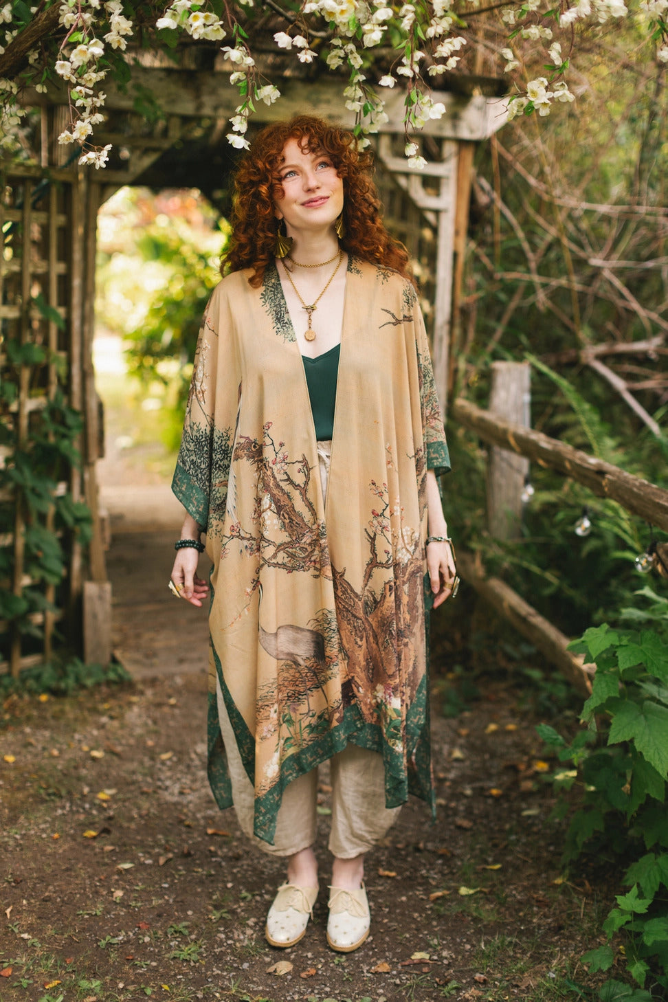 "Fable" Bohemian Goddess Starduster Kimono