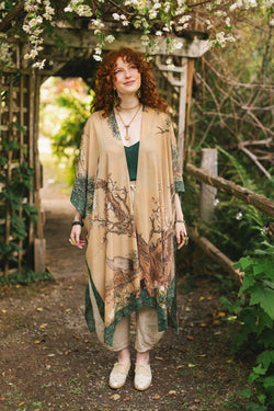 "Fable" Bohemian Goddess Starduster Kimono width=100 