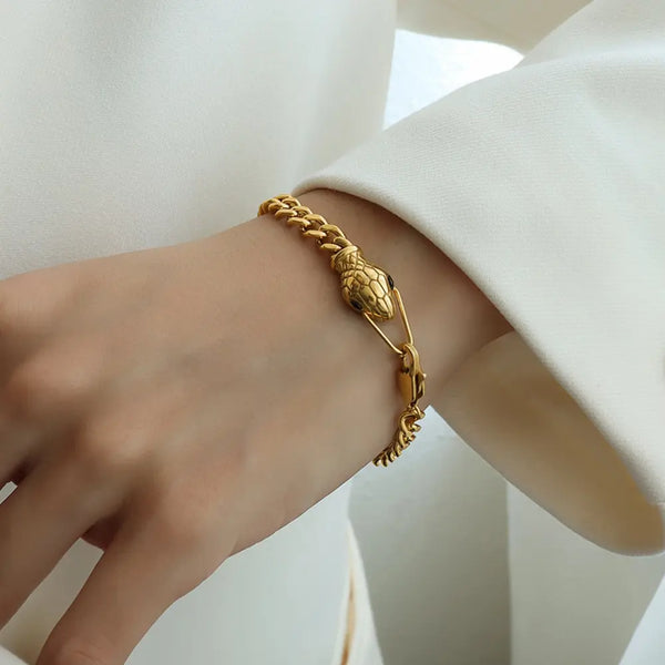 Gilded Serpent Bracelet