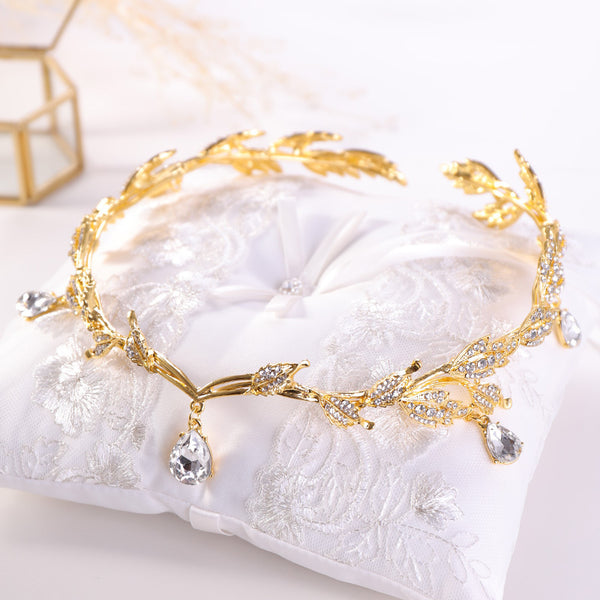 Gilded Rose Hair Crown