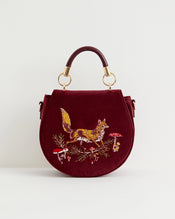 "Fable" Embroidered Saddle Bag width=100 
