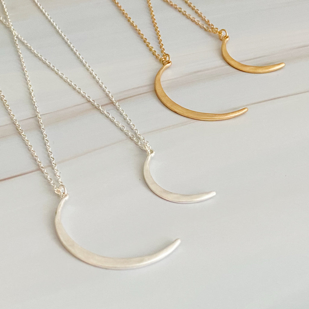 Crescent Duo Necklace Set Of 2-0