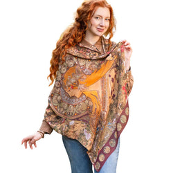 "Miranda" Zodiac Signs Bohemian Scarf width=100 