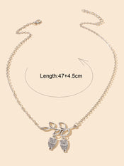Fashion Designer Silver Chain Lover Owl Branch Necklace Female Accessories Gift-2 width=100 