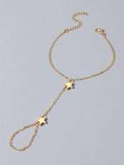Fashion Jewellery Gold Chain Star Slave Bracelet with Finger Women Accessories-2 width=100 