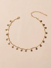 Perfect Wedding Engagement Jewellery set Star Charm Necklace Pearl Stud Earrings-2 width=100 