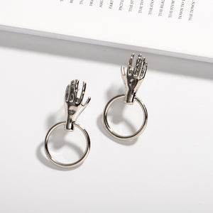 Rumi Hand Hoop Earrings