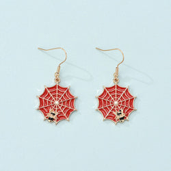 Spiderweb and Bee Earrings width=100 