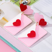 Love Letter Heart Earrings width=100 