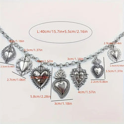 "Tamara" Hearts Necklace width=100 